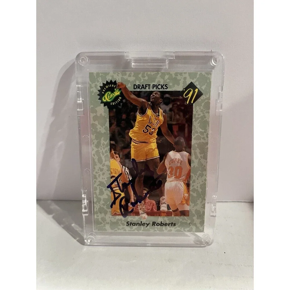 1991 Classic Draft Picks Stanley Roberts Autograph Auto #101/1100 LSU